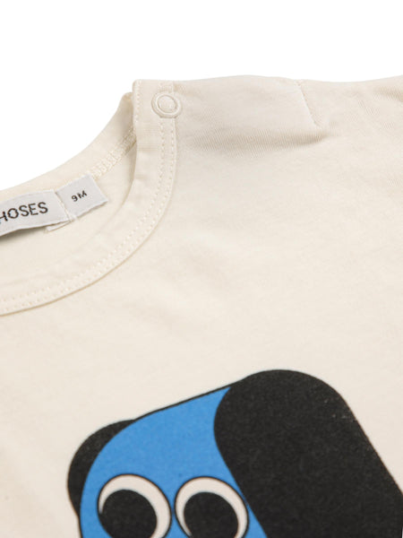 T-shirt beige con stampa per neonato Bobo Choses B225AB035 UNI 