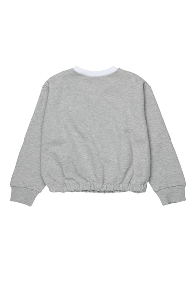 Felpa grigia con logo per bambina Marni M01684 0M903 
