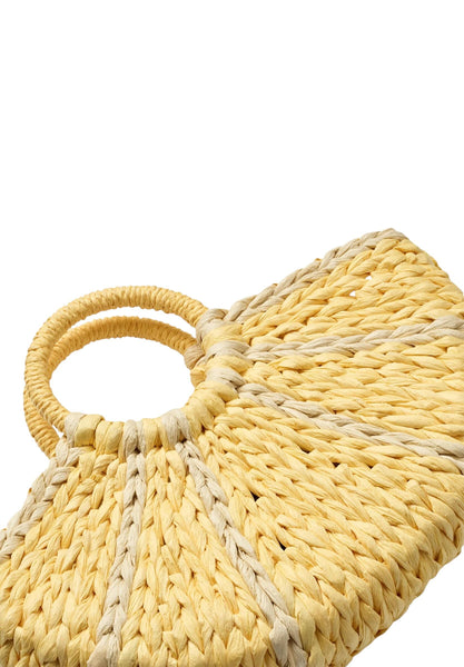 Borsa in paglia limone per bambina Molo LEMON STRAW BAG 2936 
