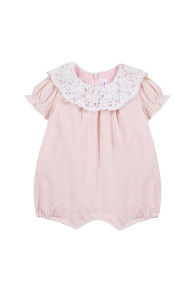 Pagliaccetto rosa con colletto per neonata Tartine et Chocolat CC33080-30 ROSEE 