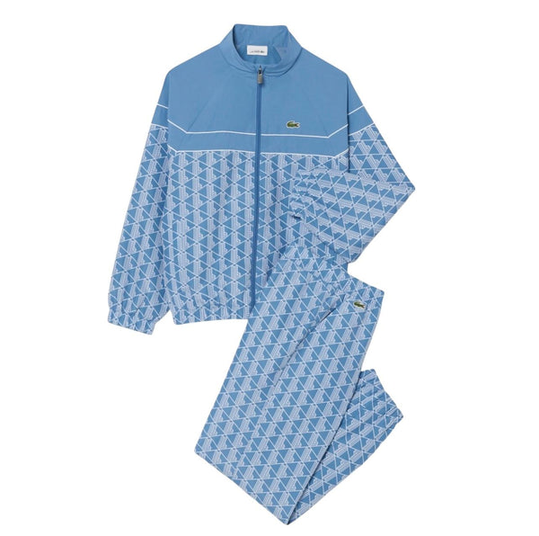 Completo celeste con logo e stampa monogramma per bambini Lacoste 947349 UJF 