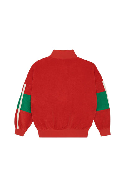Felpa aperta in spugna rossa per bambini The Campamento TC-SS26-54 RED 