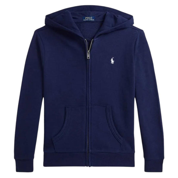 Felpa aperta blu con logo per neonato e bambino Ralph Lauren Kids 322964134002 NEWPORT NAVY 