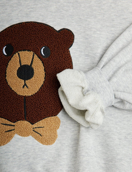 Felpa grigia con orso teddy per neonati e bambini Mini Rodini 2572010894 GREY 