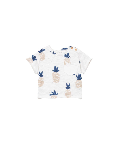 T-shirt bianca con stampa all over per neonato Play up 1AS11056 E760N 