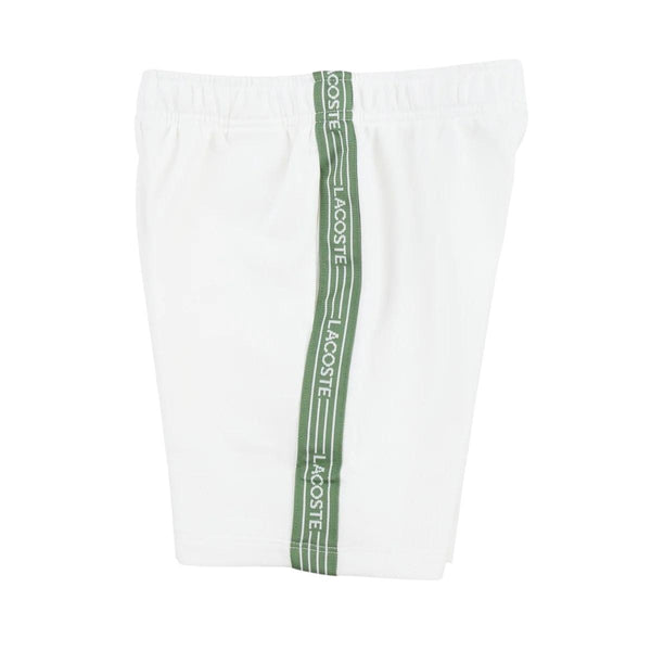 Shorts bianco con logo per bambino Lacoste 947577 70V 