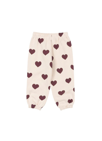 Pantalone rosa con stampa all over per neonata e bambina Konges slojd KS104345 COEUR 