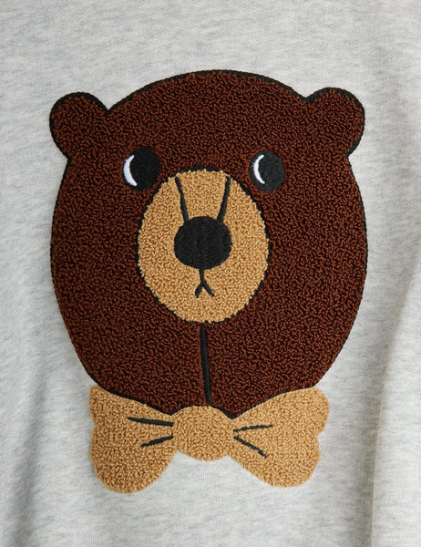 Felpa grigia con orso teddy per neonati e bambini Mini Rodini 2572010894 GREY 