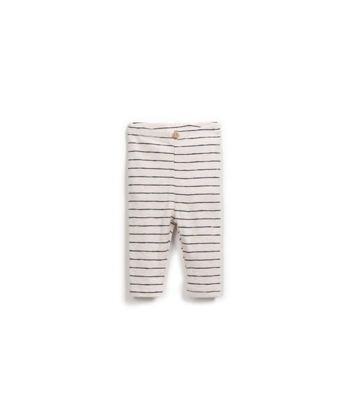 Leggings panna a righe per neonati Play up 0AR11652 R328G 
