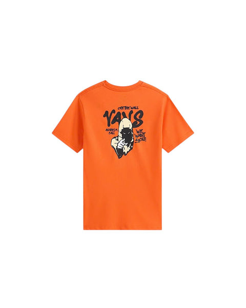 T-shirt arancione con logo per bambino Vans VN000VY7FLM FLAME 