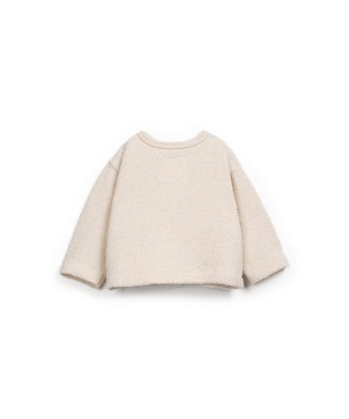 Cardigan in maglia panna per neonata Play up 2AR10905 P0085 