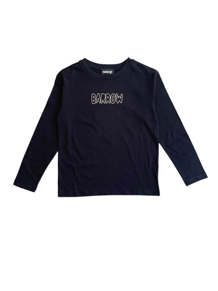 T-shirt nera con logo per bambini Barrow F5BKJUTH228 110 