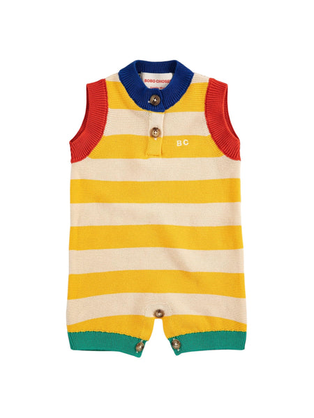 Pagliaccetto in maglia multicolor per neonato Bobo Choses B126AB102 UNI 