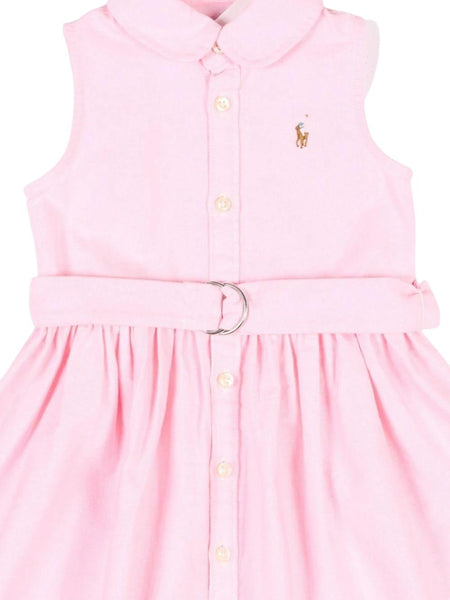 Abito chemisier rosa con cintura per neonata Ralph Lauren Kids 310969058002 BATH PINK 