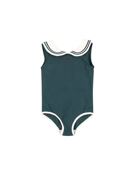 Costume intero verde e panna per neonata e bambina Konges slojd KS105068 SEA MOSS 