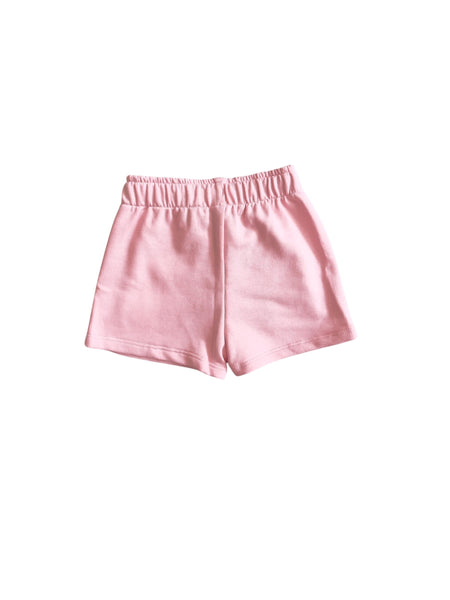Shorts in felpa rosa con stampa per neonata e bambina Mousse kids LKSF120P LOVUNICORN 