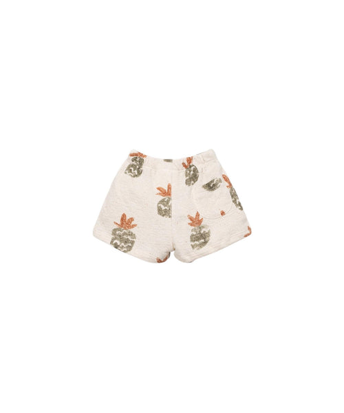 Shorts ecrù in maglia con stampa all over per neonato Play up 1AS11706 E793N 