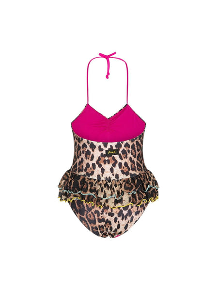 Costume intero fantasia leopardata per neonata e bambina F**K FJ26-SB0002X02 FANT 