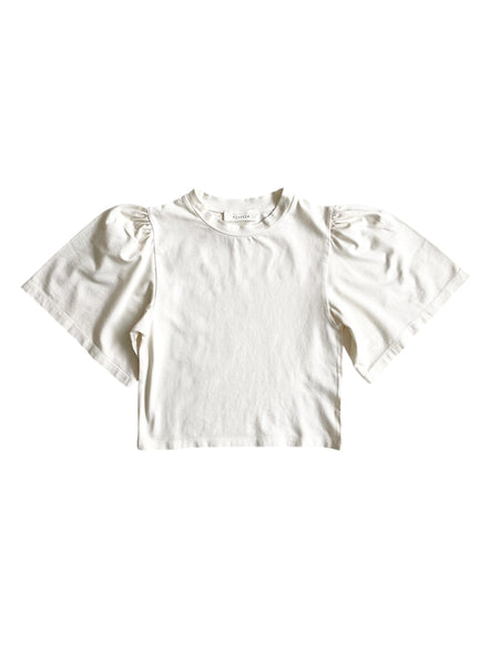 T-shirt panna cropped per neonata e bambina Fiorile 1311 120 