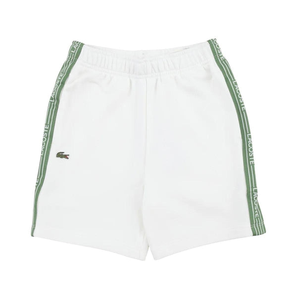 Shorts bianco con logo per bambino Lacoste 947577 70V 