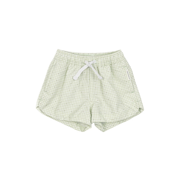Costume a righe bianche e verdi per neonato Bamboom 982 BEACH DAYS 