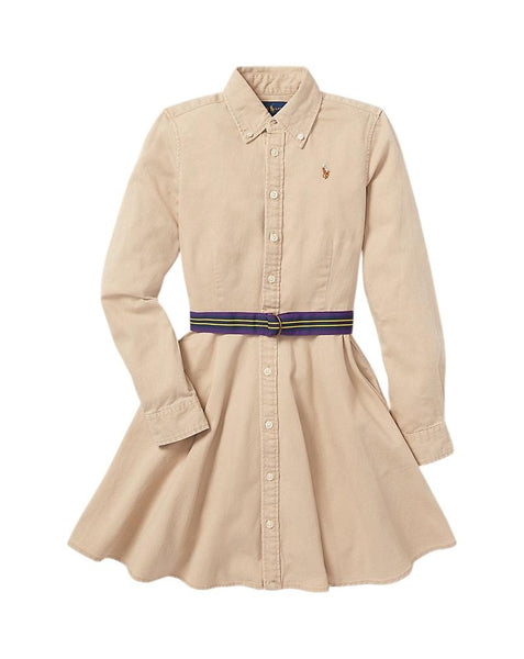 Abito chemisier kaki per bambina Ralph Lauren Kids 313699674001 CLASSIC KHAKI 