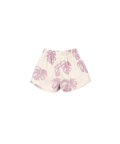 Short in maglia beige con stampa all over per bambina Play up 4AS11703 E798N 