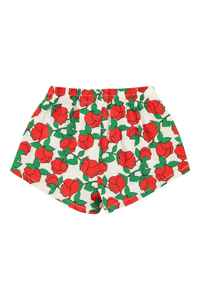 Shorts con stampa all over per neonata e bambina Piupiuchick SS26.MN2607 ECRU 