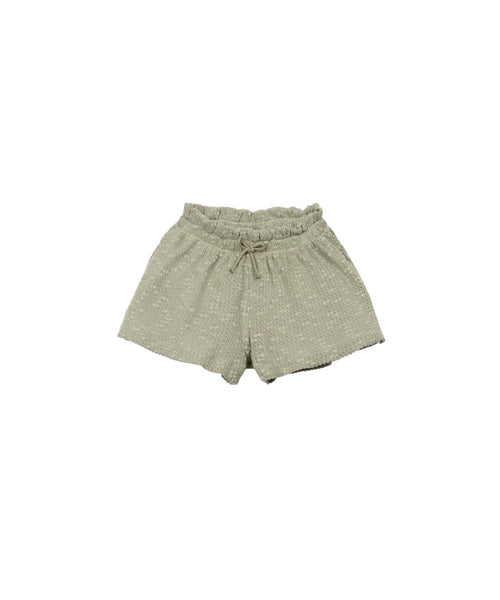 Shorts in maglia verde oliva per bambina Play up 4AS11700 P7214 