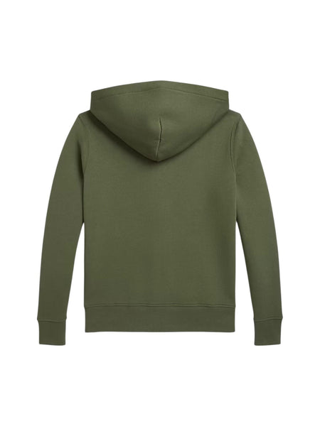 Felpa aperta verde con logo per bambino Ralph Lauren Kids 323799360053 GREEN 