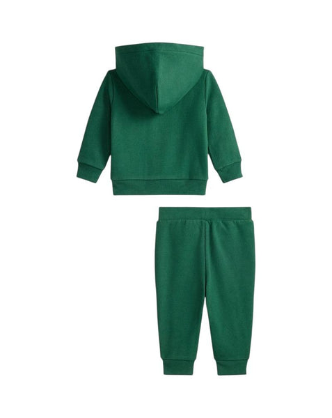 Completo verde felpa + pantaloni per neonato Ralph Lauren Kids 320879018019 GREEN 