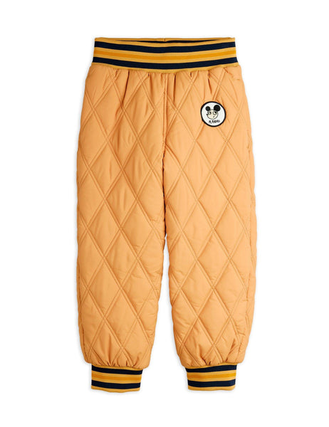 Pantaloni trapuntatii beige per neonati e bambini Mini Rodini 2571010113 BEIGE 