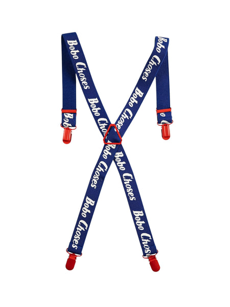Bretelle blu con logo per bambino Bobo Choses B126AI038 UNI 