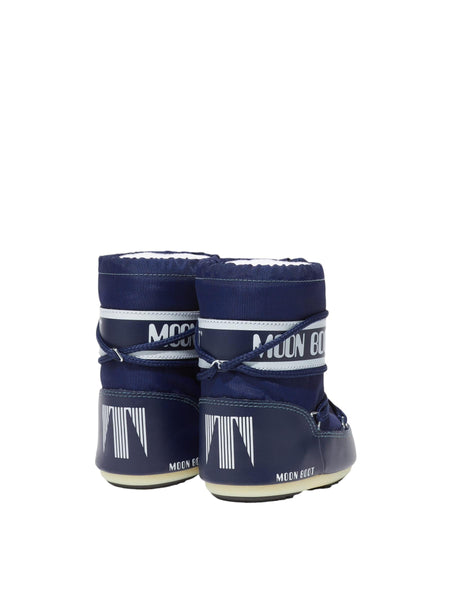 Stivale icon mini in nylon blu per neonati Moon Boot 80D1400430 F003 