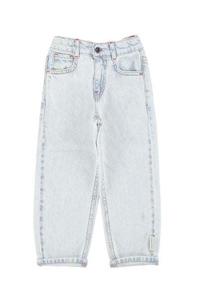 Jeans in denim chiaro per neonati e bambini Piupiuchick SS26.UN2601 DENIM 