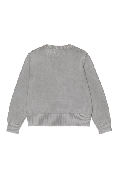 Maglia grigia con logo per bambini MM6 Maison Margiela M61027 M6907 