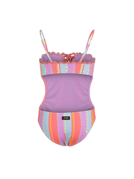 Bikini intero multicolor per bambina F**K FJ26-SG0332X24 FANT 