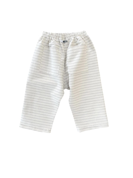 Pantalone beige a righe per neonati e bambini Cucù Lab MAMUELE NATURALE 