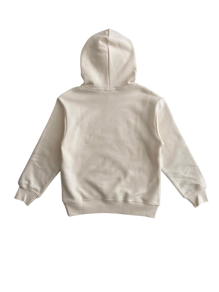 Felpa con cappuccio panna per bambini Msgm F5MSJUHS021 013 