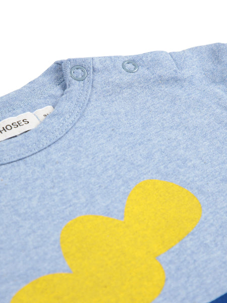 T-shirt celeste con stampa per neonato Bobo Choses B225AB034 UNI 