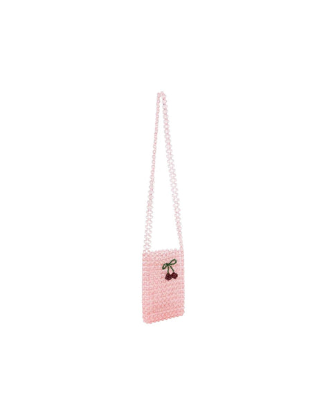 Borsa rosa con perline per bambina Konges slojd KS102398 PEONY 