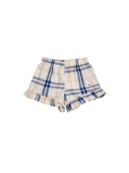 Shorts tartan con volant per neonata e bambina Bobo Choses B126AC071 UNI 