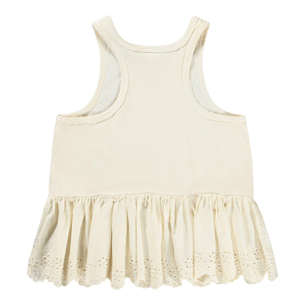 Canotta panna con ricamo per neonata e bambina Molo ROSA 2444 