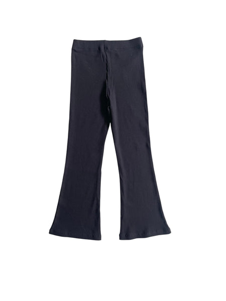Pantalone a costine nero con logo in strass per bambina Hinnominate 3645P00364 BLACK 