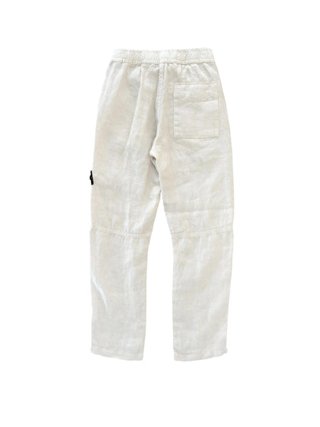 Pantalone in lino con logo per bambino Stone Island L1S163100001 S0145 V0097 