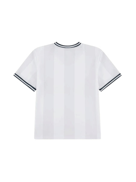 T-shirts bianca con logo per bambino Jordan 95F217 001 