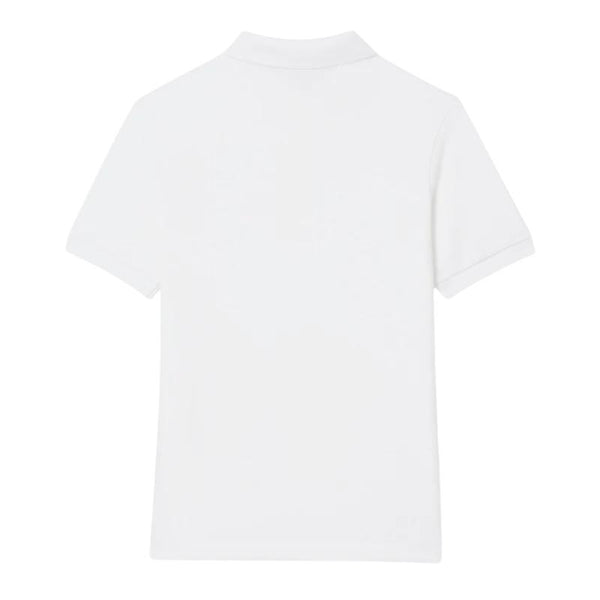 Polo bianca con logo per bambino Lacoste 947354 W8L 