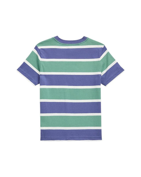 T-shirt a righe multicolor per neonato e bambino Ralph Lauren Kids 322971435001 MULTI 
