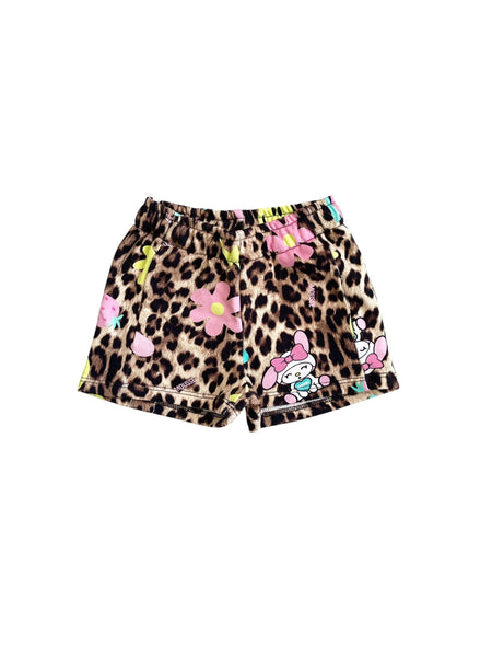 Shorts leopardato per neonata e bambina Mousse kids LKSF140 LEOHAPPY 