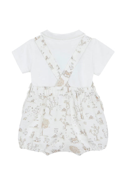Pagliaccetto con stampa all over per neonata Tartine et Chocolat CC37080-13 NACRE 